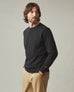 Men's Vintage Crew Long Sleeve Tee - Black